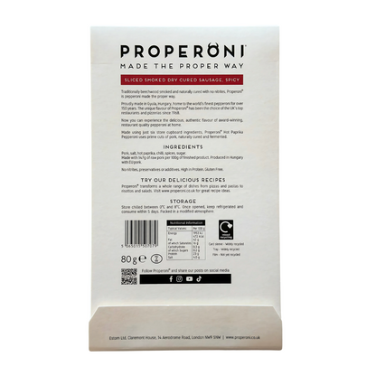 Properoni XL - HOT Sliced Pepperoni (80g)